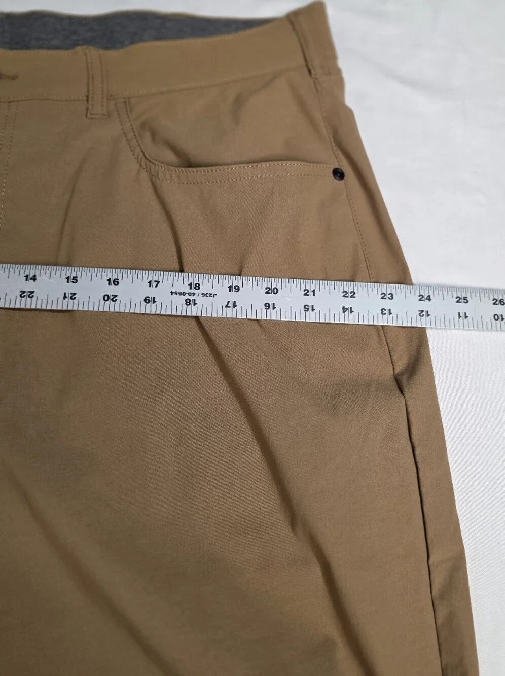 Member's Mark Mason Mens Brown Tile  Straight Fit 5 Pocket Pant Size 40 X 30
